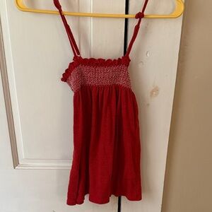 Sezane Red Tullia Camisole Top
